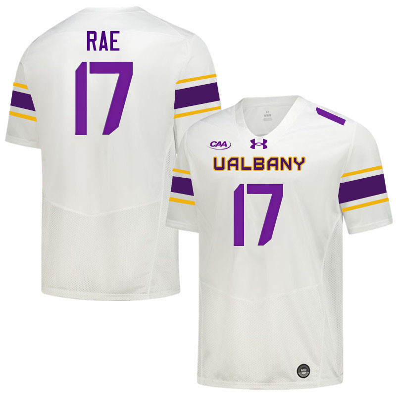 UAlbany Great Danes #17 Jordan Rae College Football Jerseys,Uniforms-White